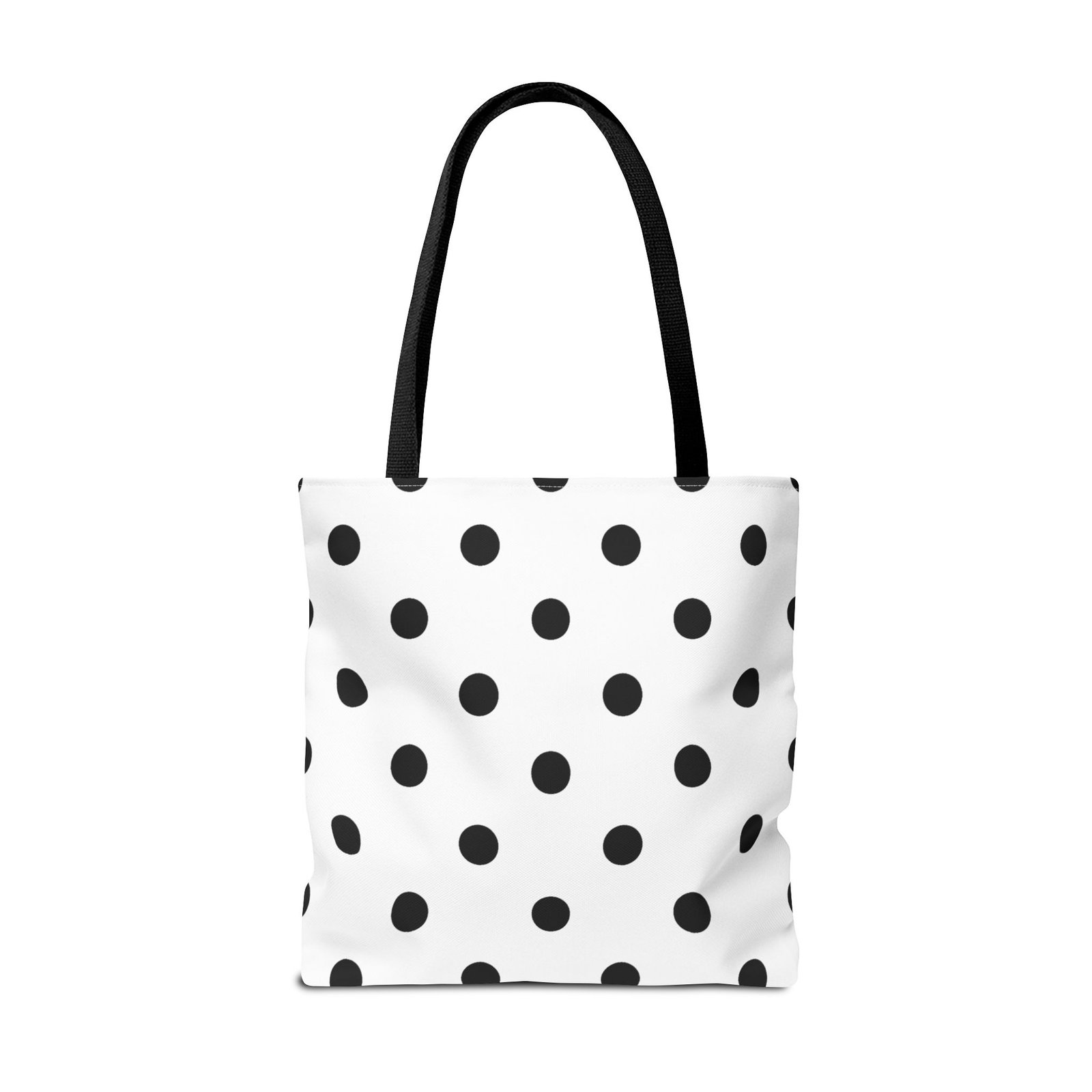 Black Polka Dot Tote Bag | All-Over Print - Image 10