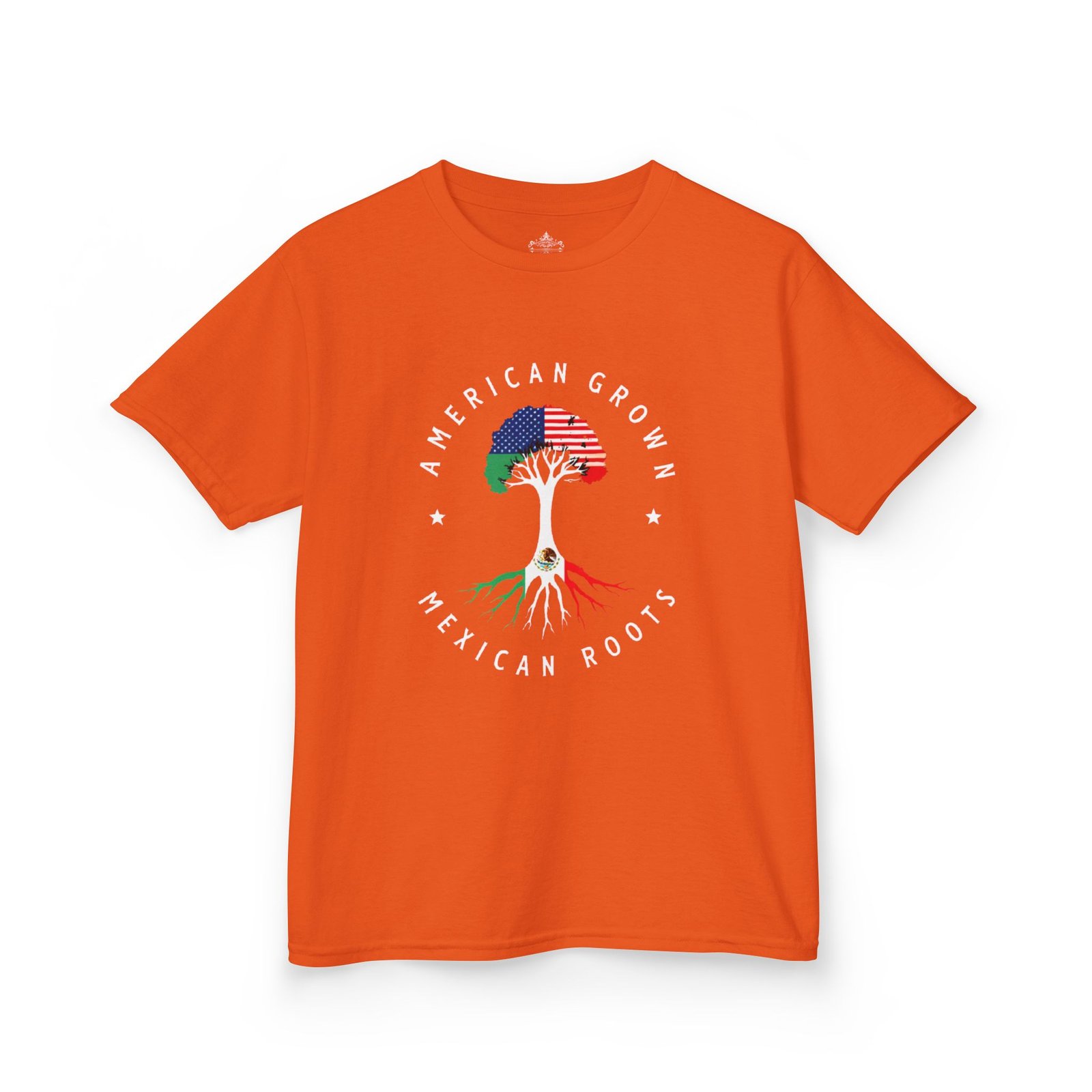 Kids Graphic Tee American Grown, Mexican Roots Youth Casual Wear, Gift for Kids, Diverse Culture Shirt, Summer Wardrobe - Image 7