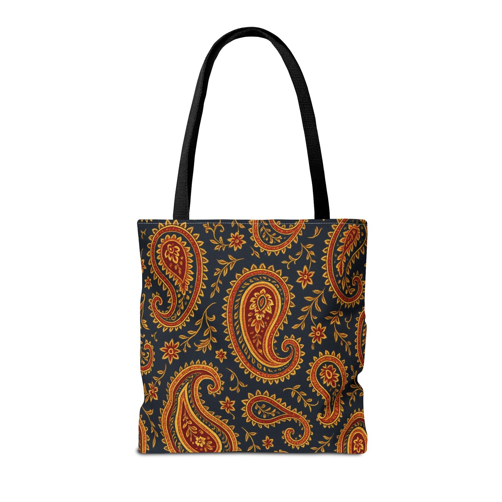 Autumn Paisley Pattern Tote Bag | All-Over Print - Image 6