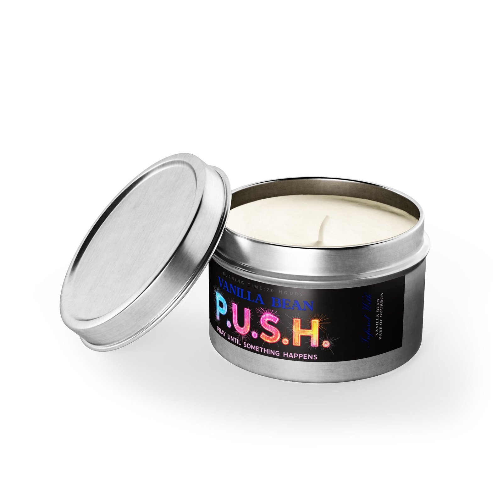 P.U.S.H. Vanilla Bean Comfort Candle, Pray Until Something Happens - Image 20