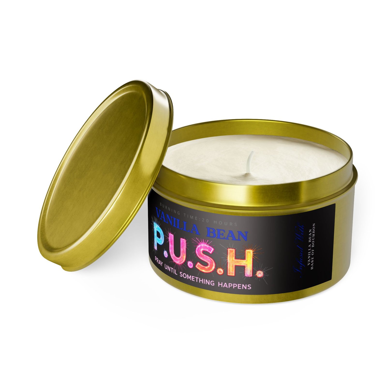 P.U.S.H. Vanilla Bean Comfort Candle, Pray Until Something Happens - Image 16
