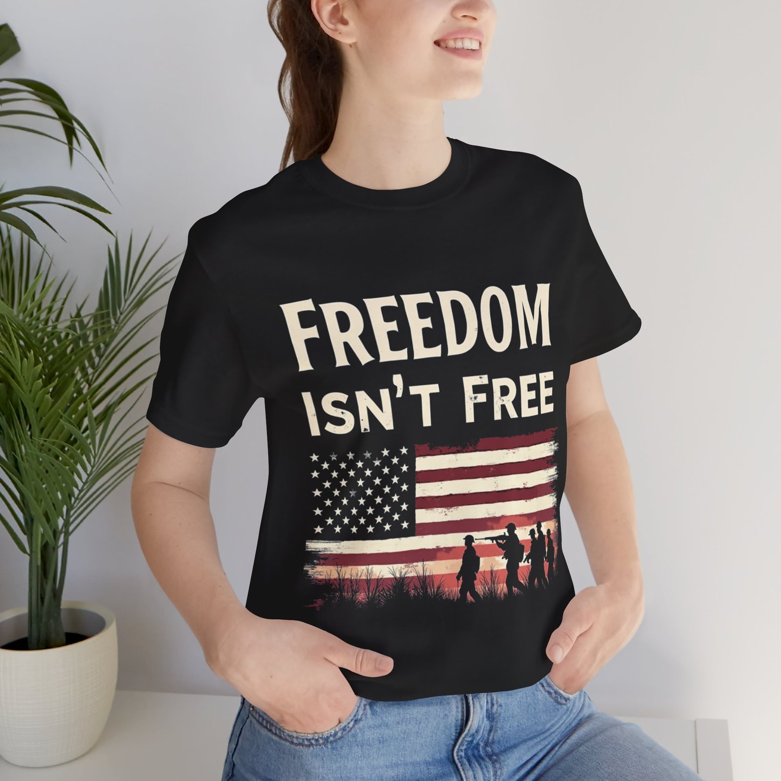 Freedom Isnt Free, Patriotic American TShirt - Image 3