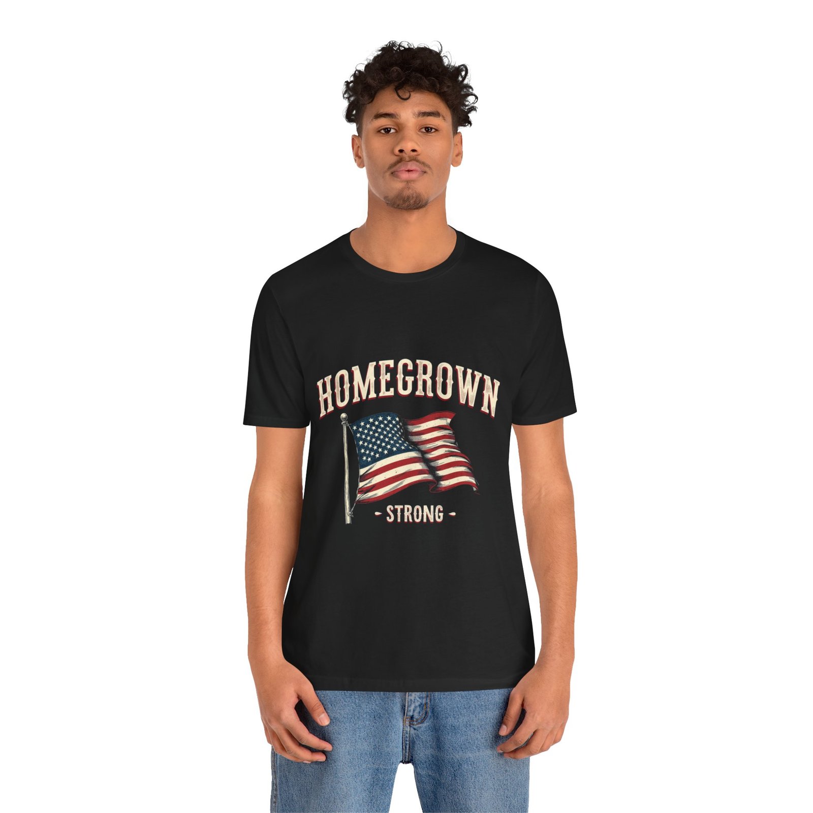 Homegrown Strong American Pride Shirt, 4th of July Patriotic Tee - Image 3