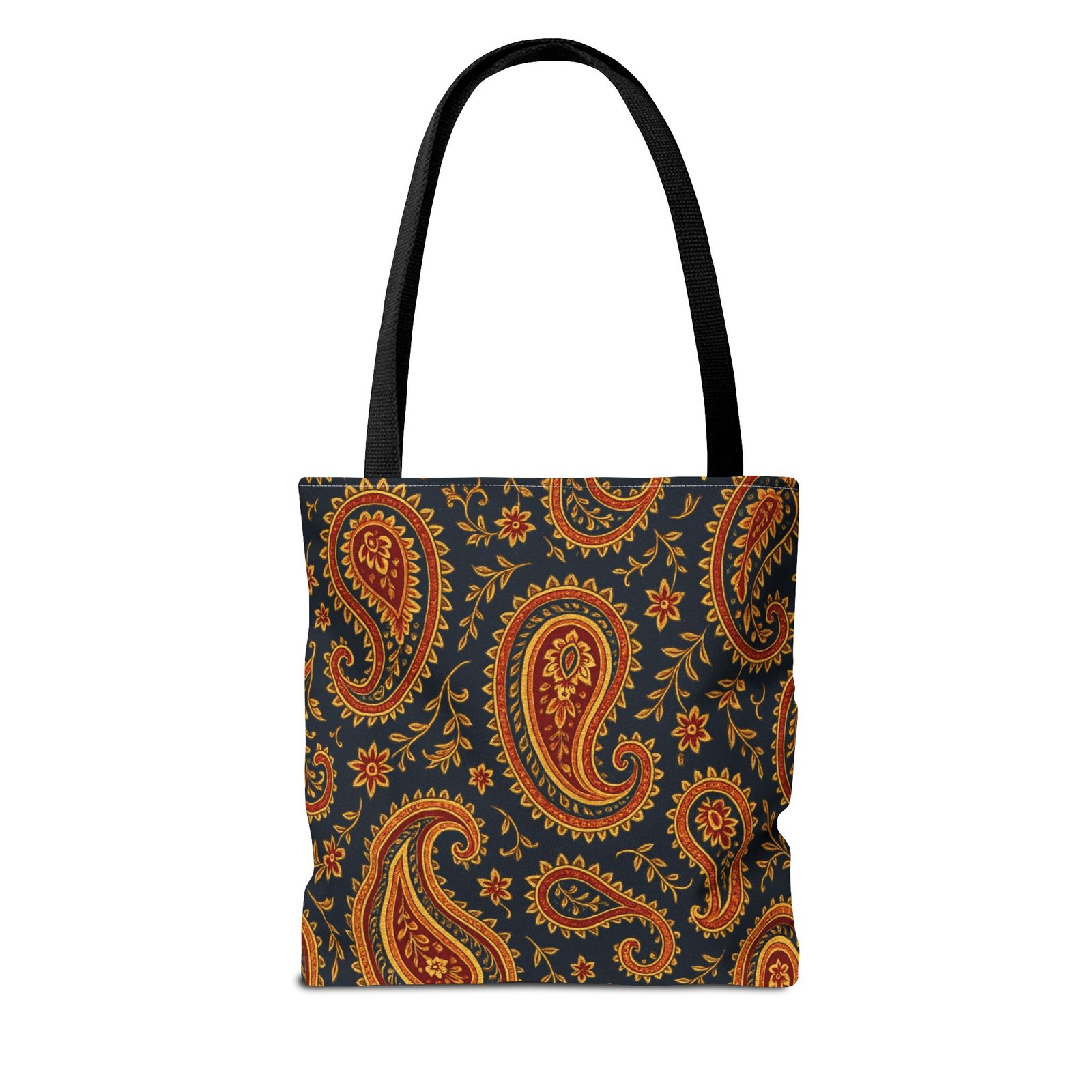 Autumn Paisley Pattern Tote Bag | All-Over Print - Image 2