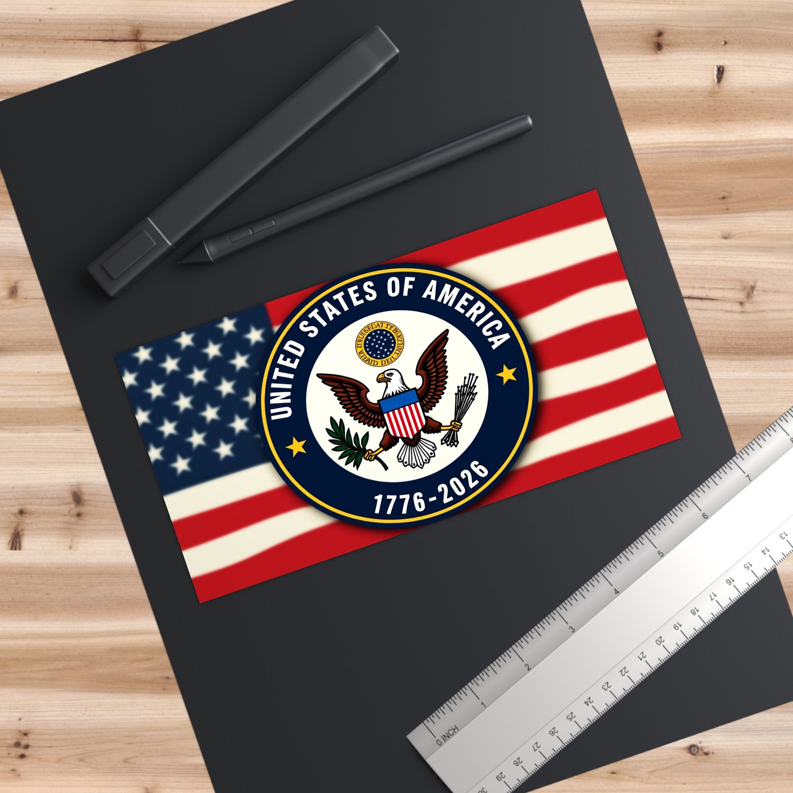 Patriotic Bumper Stickers | USA 1776-2026 Decor | Car Accessories for Veterans, Independence Day, Memorial Day - Image 3