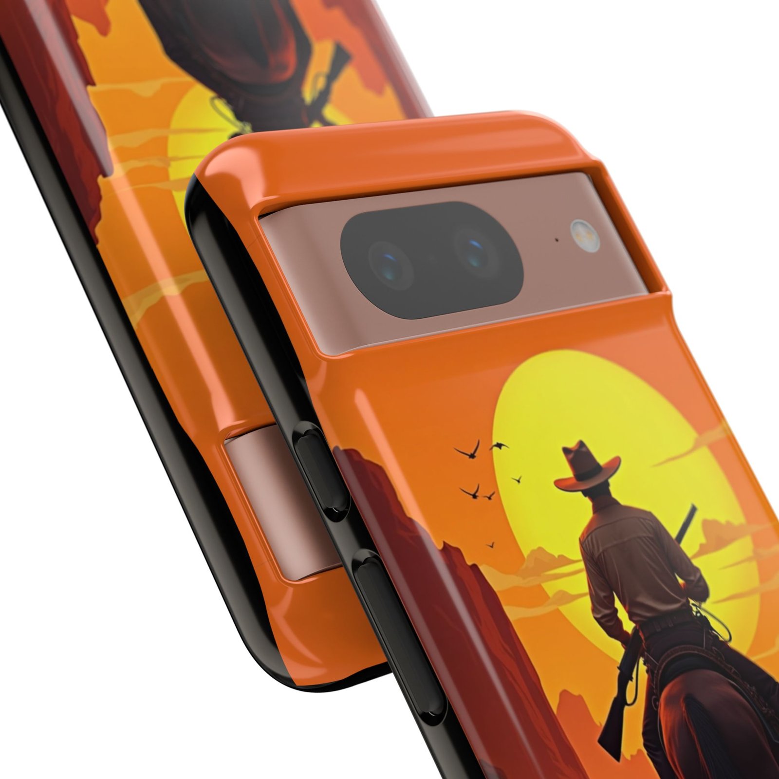 Google Pixel 8 Cowboy Phone Case, Tough Cases for Outdoor Lovers, Western Style, Gift for Cowpoke Enthusiasts, Personal Protective Cover - Image 6