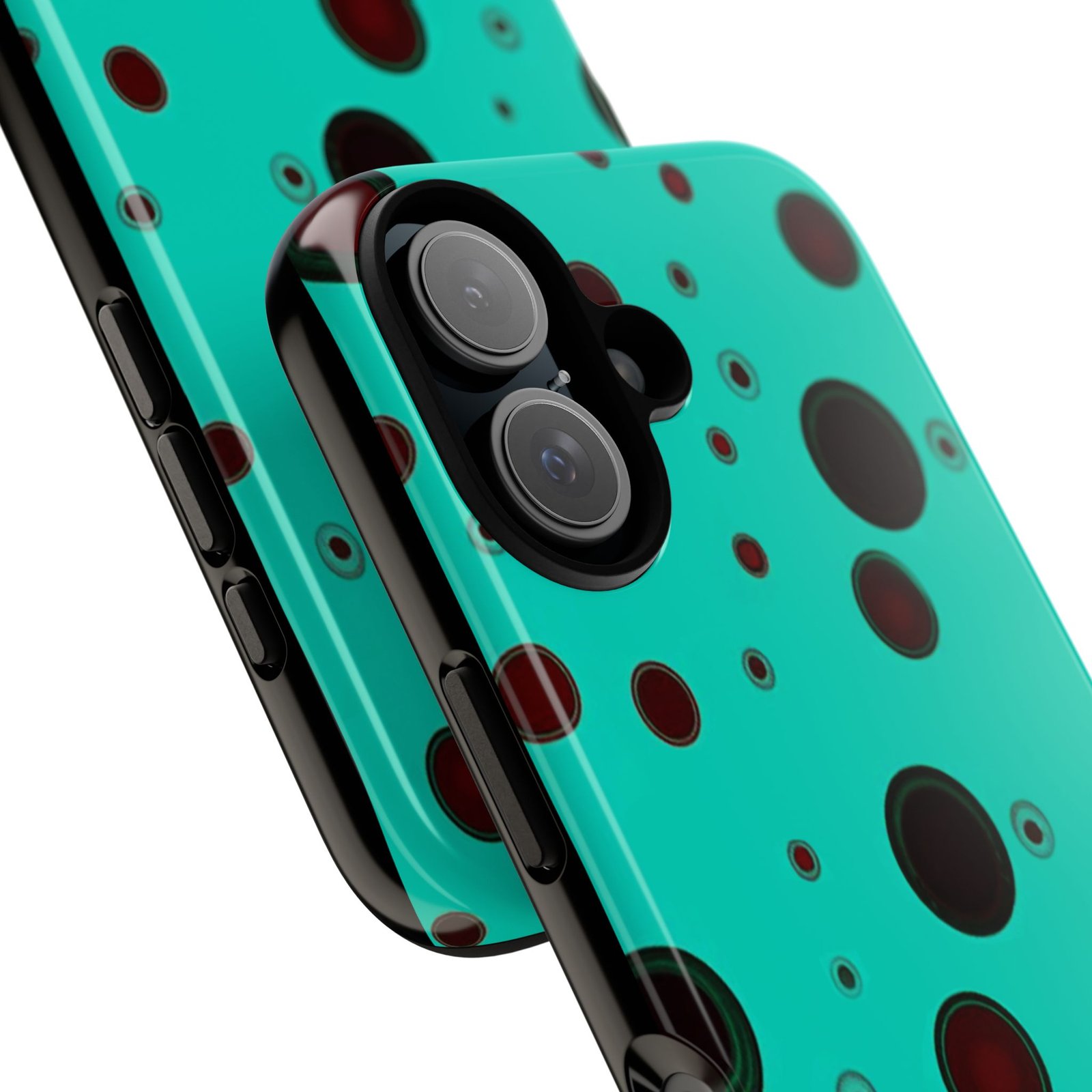 Phone Case, iPhone 16 Tough Case with Vibrant Bubble Design, Bold Protective Cover, Hard Shell Skin, Protective Phone Shell, iPhone - Image 2