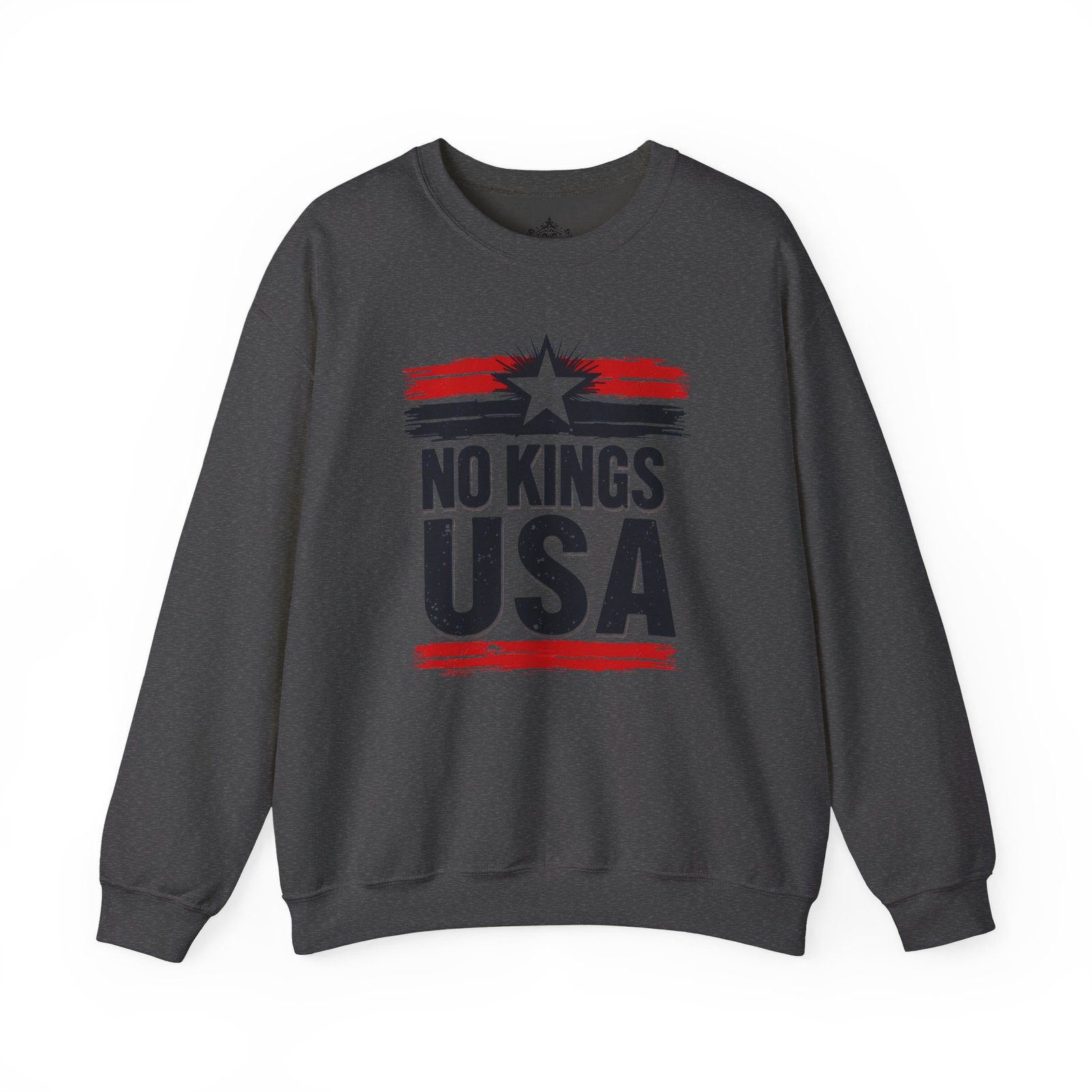 No Kings USA Unisex Sweatshirt, Patriotic Graphic Pullover, Political Statement Jumper, American Pride Apparel, USA Flag Crewneck, Activist - Image 28