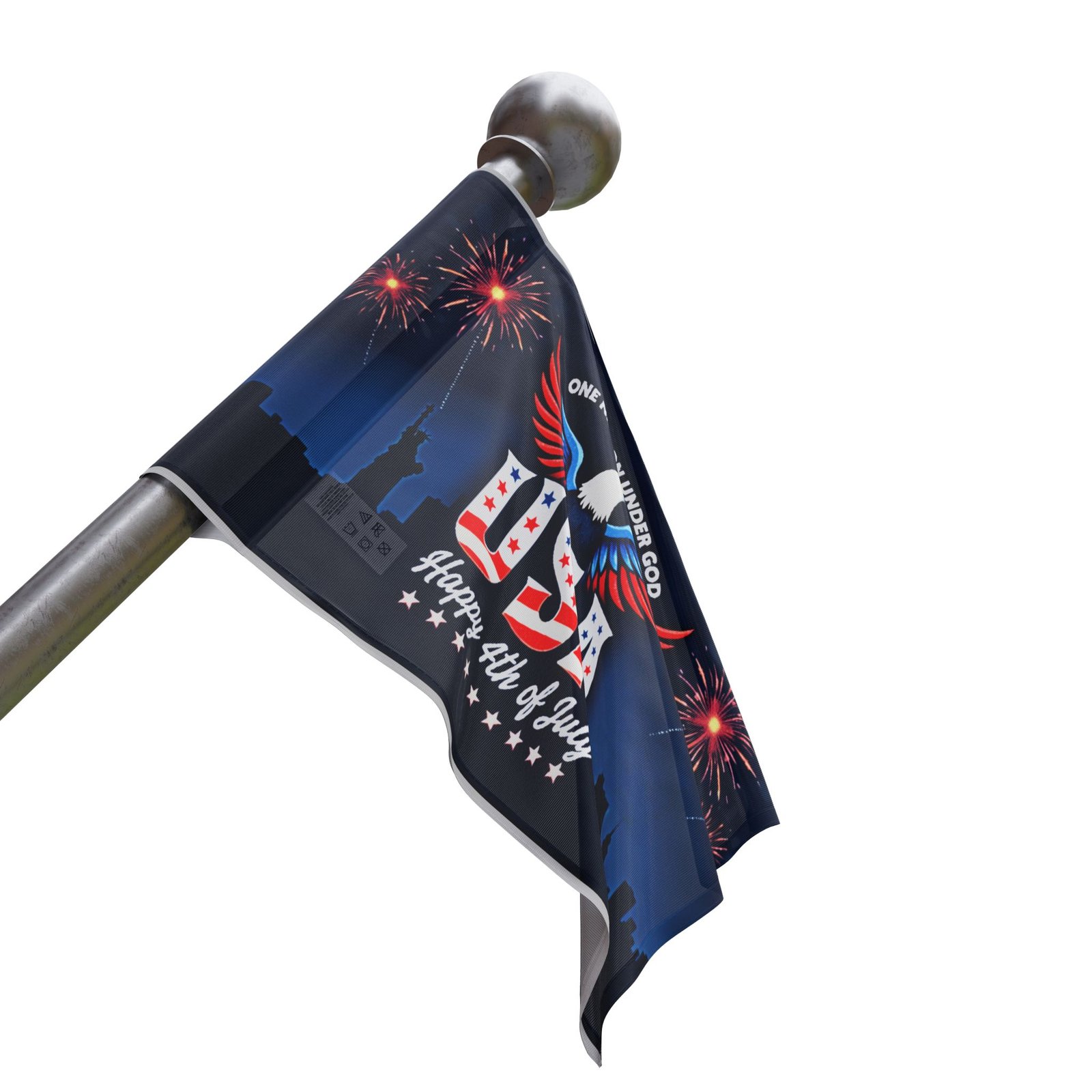 One Nation Under God, Happy 4th of July Flag - Image 8