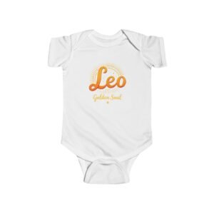 Leo Golden Soul Baby Bodysuit, Cute Infant Onesie, Personalized Gift for Newborns, Baby Shower Gift, Astrology Baby Clothes