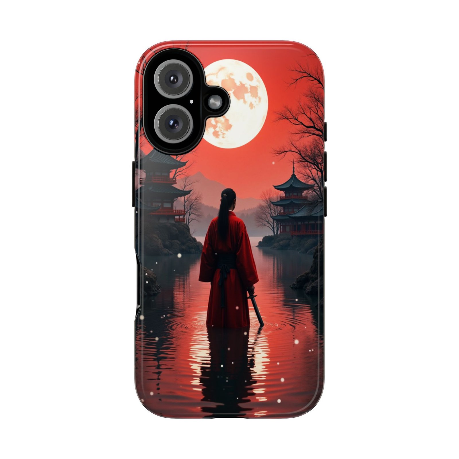 iPhone 16 Samurai Phone Case, Tough Cases, Japanese Art Phone Accessories, Stylish Phone Protection, Holiday Gifts