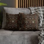 Southwestern Geometric Pattern Pillowcase | Aztec Stripe Boho Home Decor