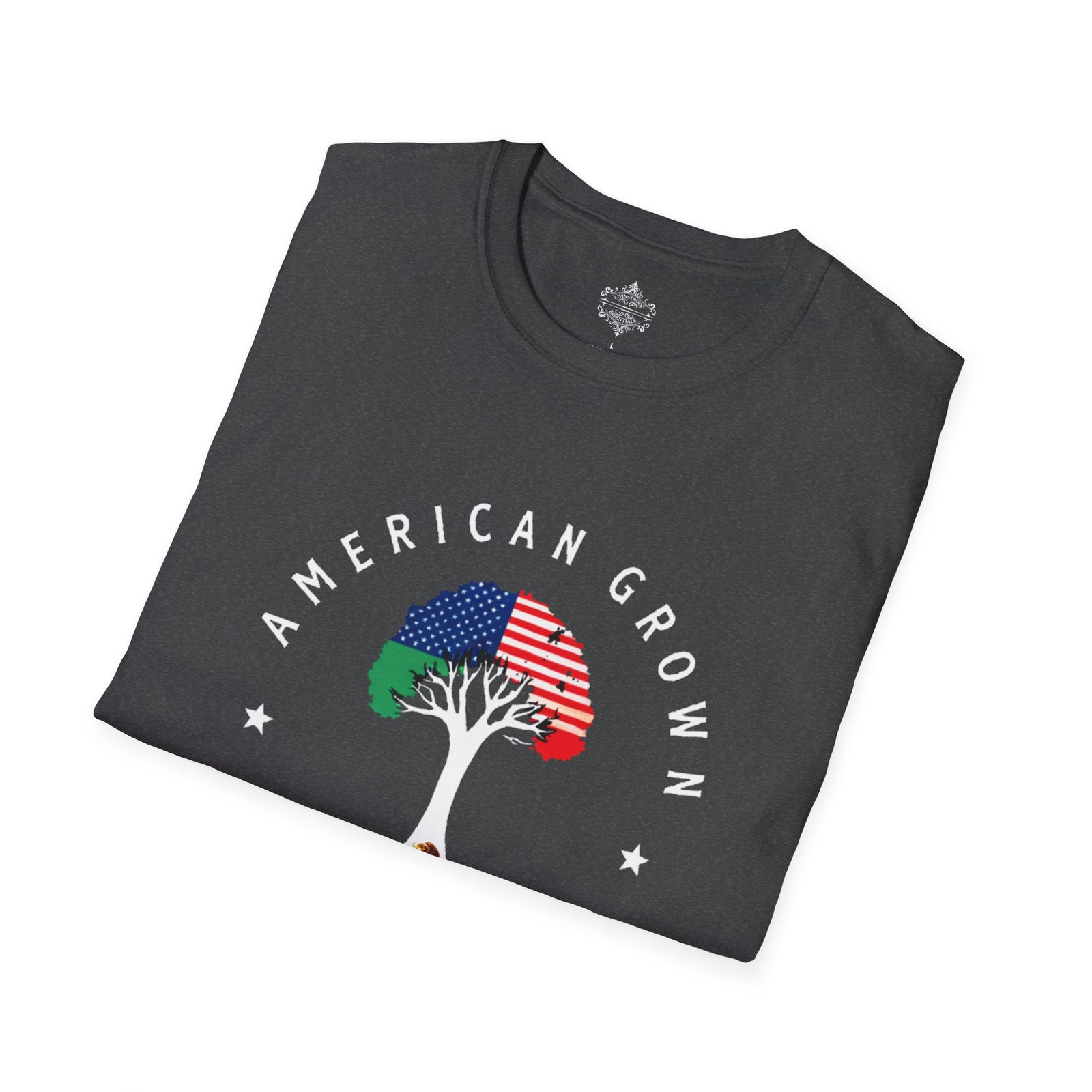 American Grown Mexican Roots Shirt, Unisex Softstyle Tee, Cultural Pride Apparel, Gift for Heritage Celebrations, USA Mexico Roots - Image 16