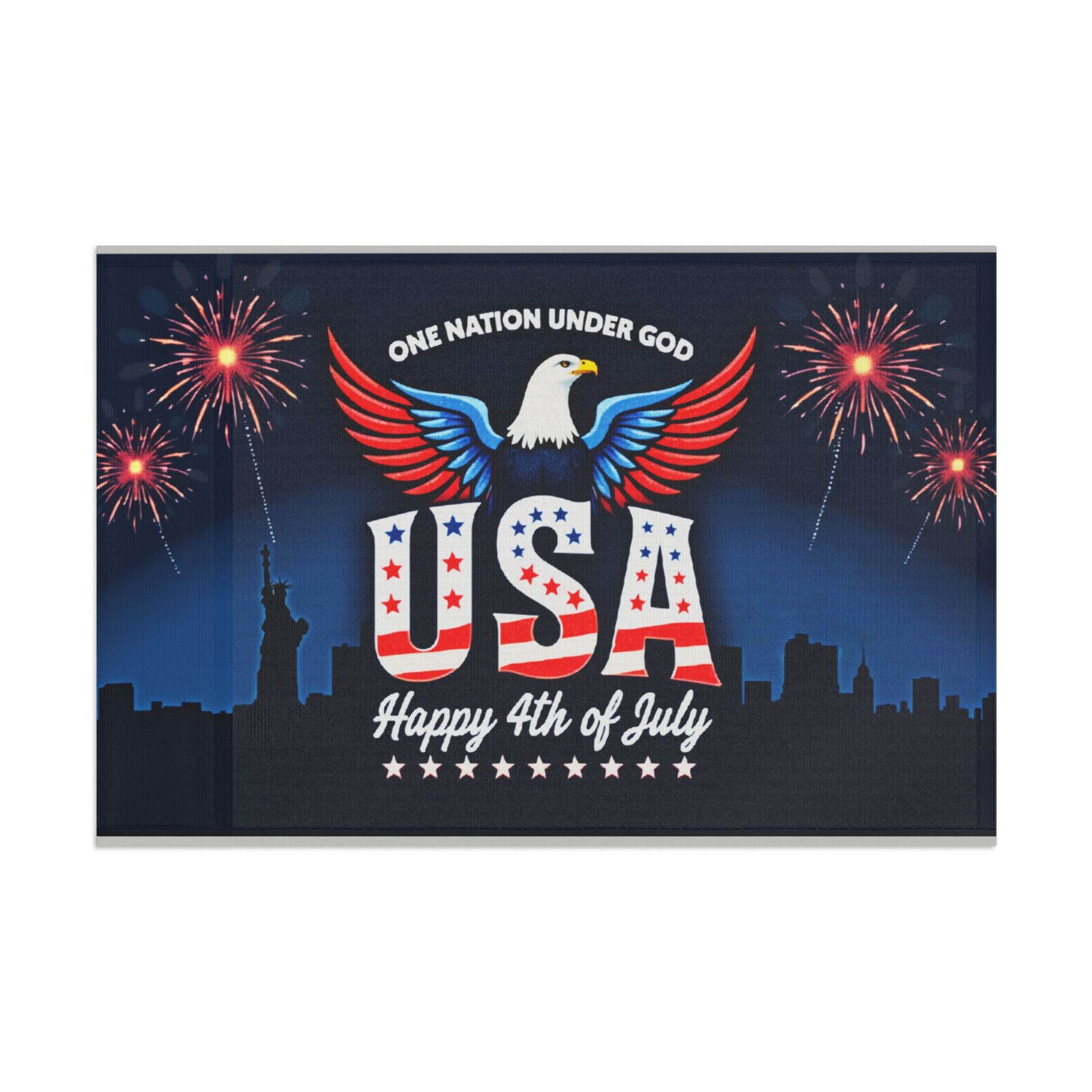 One Nation Under God, Happy 4th of July Flag - Image 5