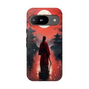Google Pixel 9 Samurai Warrior Phone Case, Tough Cases, Anime Accessories, Gifts for Her, Art Phone Cover, Cool Cellphone Case