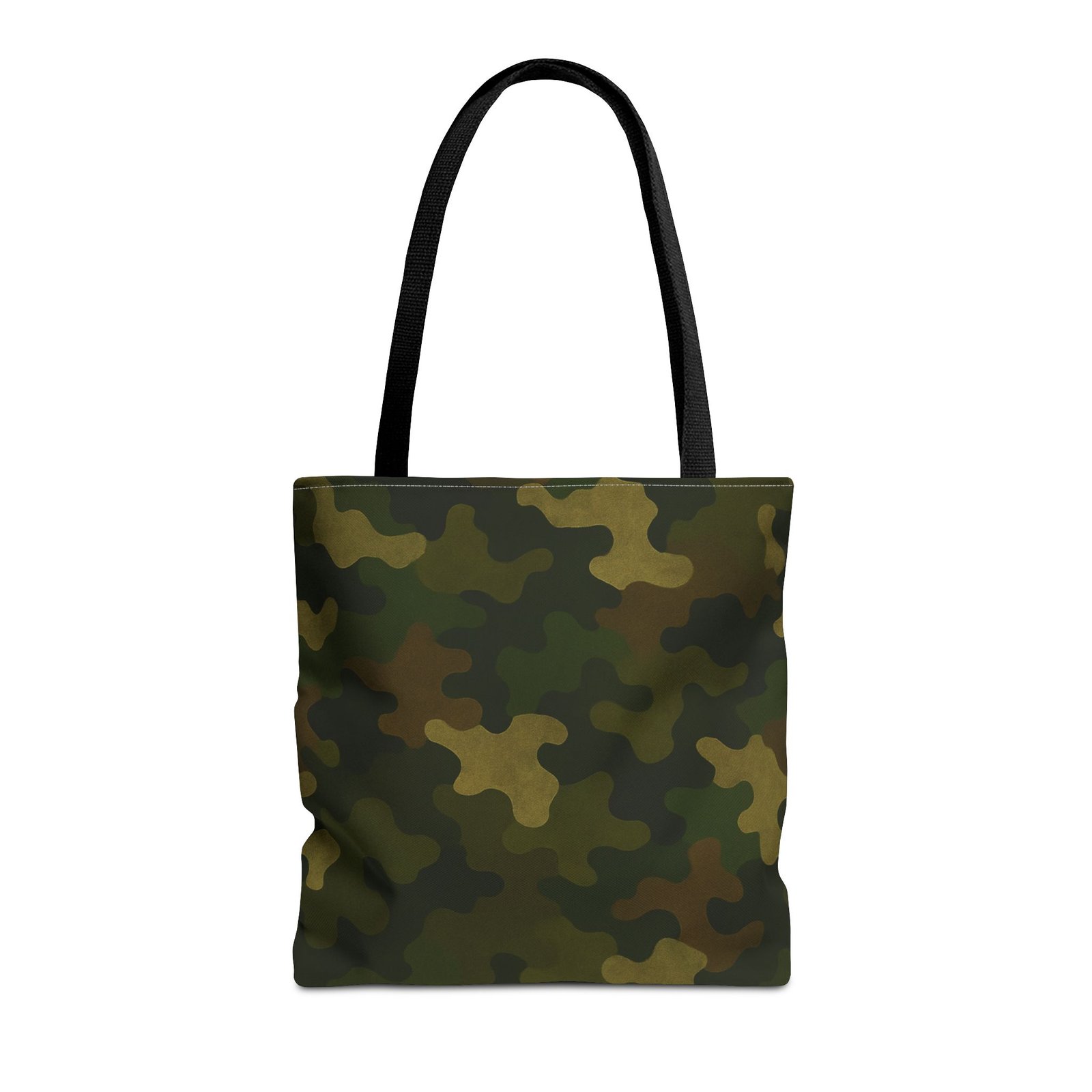 Green Camo Pattern Tote Bag | All-Over Print Canvas Tote - Image 5