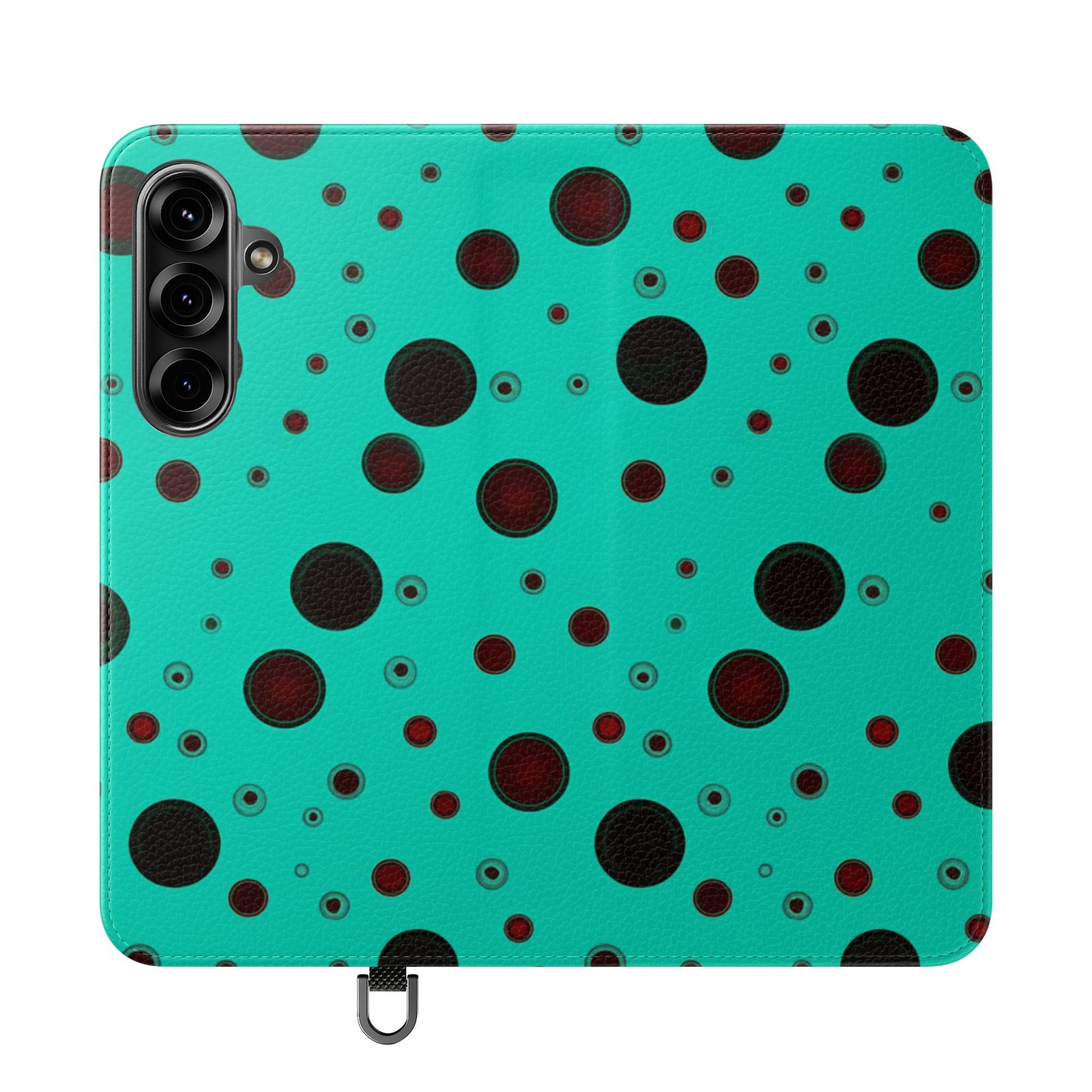 Samsung Galaxy S25, Stylish Flip Case with Bold Dot Design | Phone Wallet, Trendy Accessory - Image 5