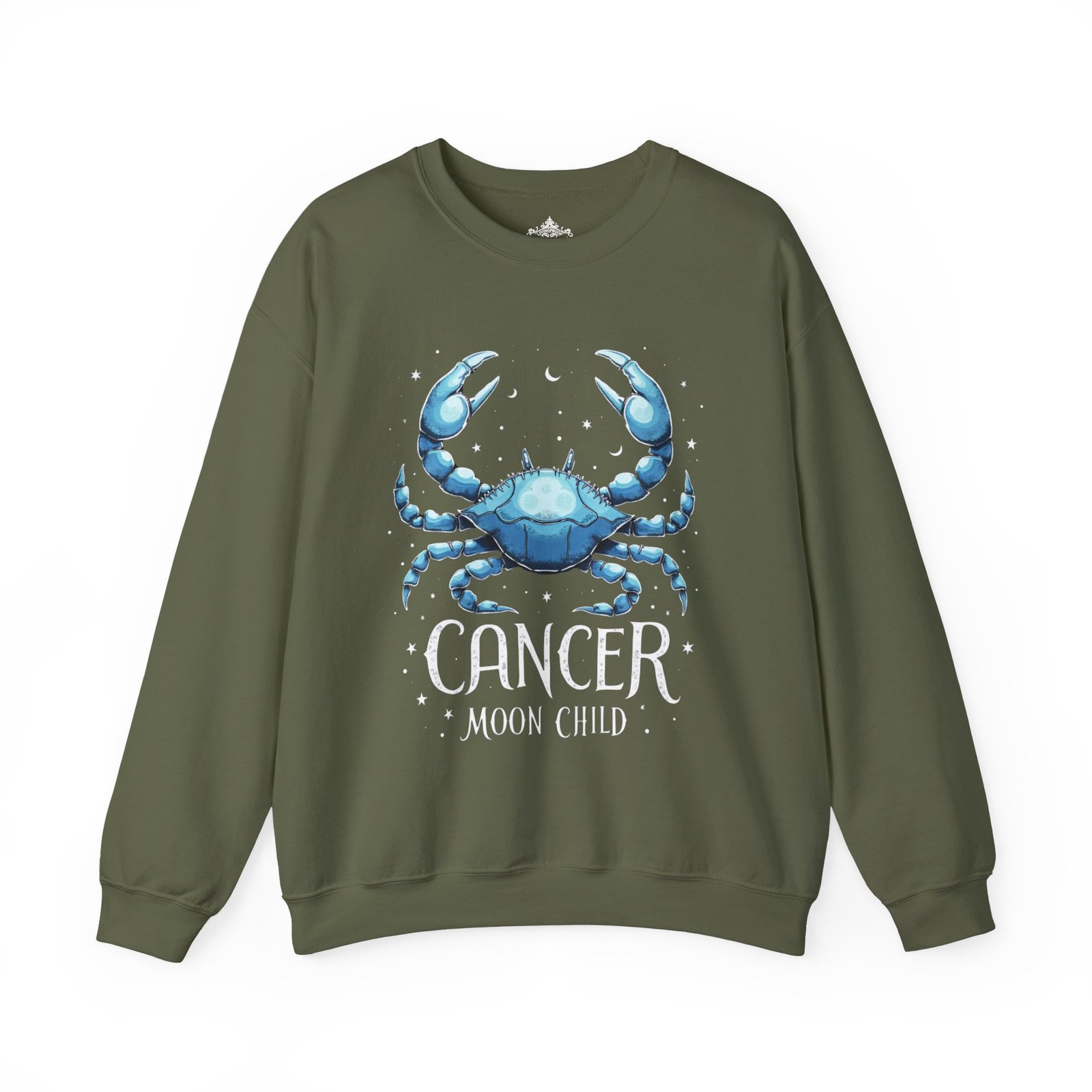 Cancer Moon Child Sweatshirt, Zodiac Sign Gift, Astrology Apparel, Horoscope Crewneck, Celestial Fashion, Holiday Gift - Image 17