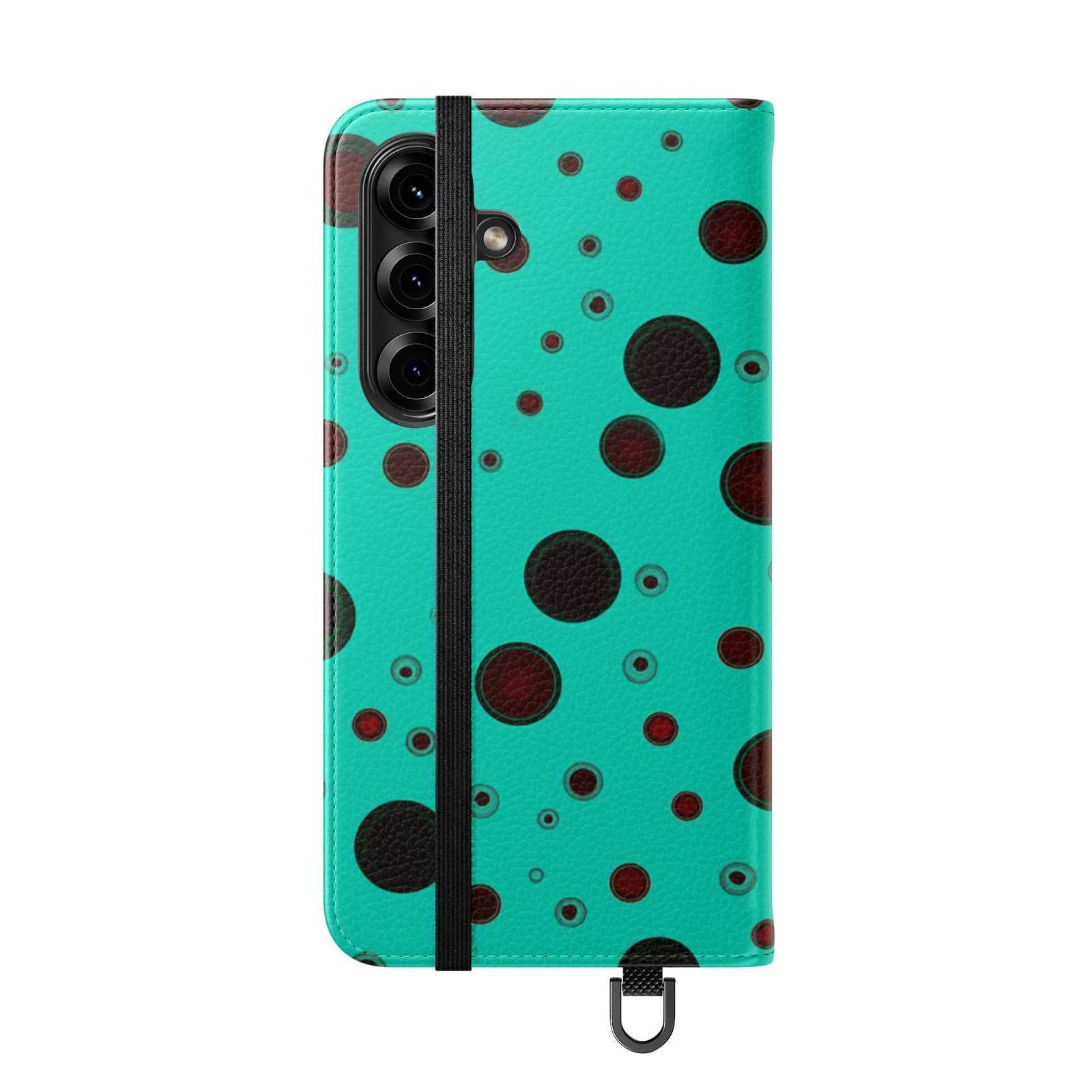 Samsung Galaxy S25, Stylish Flip Case with Bold Dot Design | Phone Wallet, Trendy Accessory - Image 3