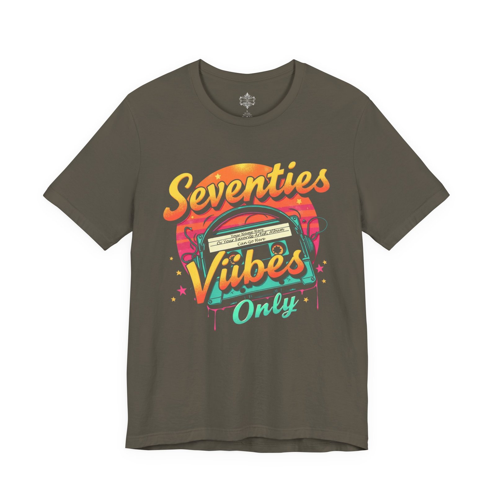 Seventies Vibes Only T-Shirt, Retro Tee, Vintage Short Sleeve, Music Lover Gift, Nostalgic Apparel, Groovy Style - Image 11
