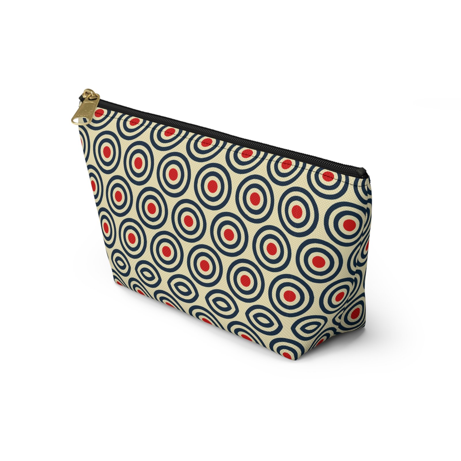 Retro Concentric Circles Accessory Pouch - Image 11
