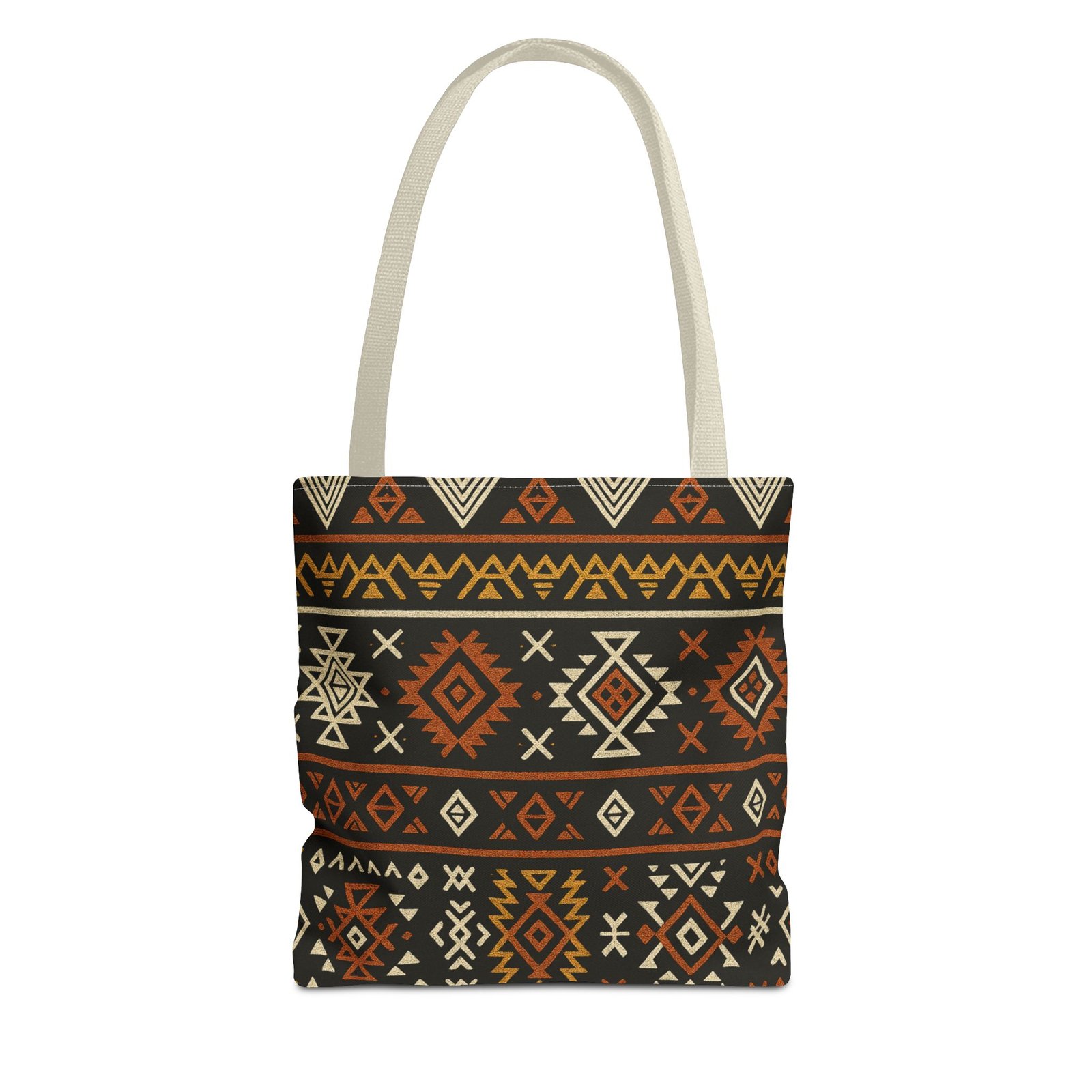 Southwestern Aztec Pattern Tote Bag | Tribal Geometric All-Over Print, Boho Chic Shoulder Bag, Ethnic Market Tote, Colorful Handbag, - Image 37