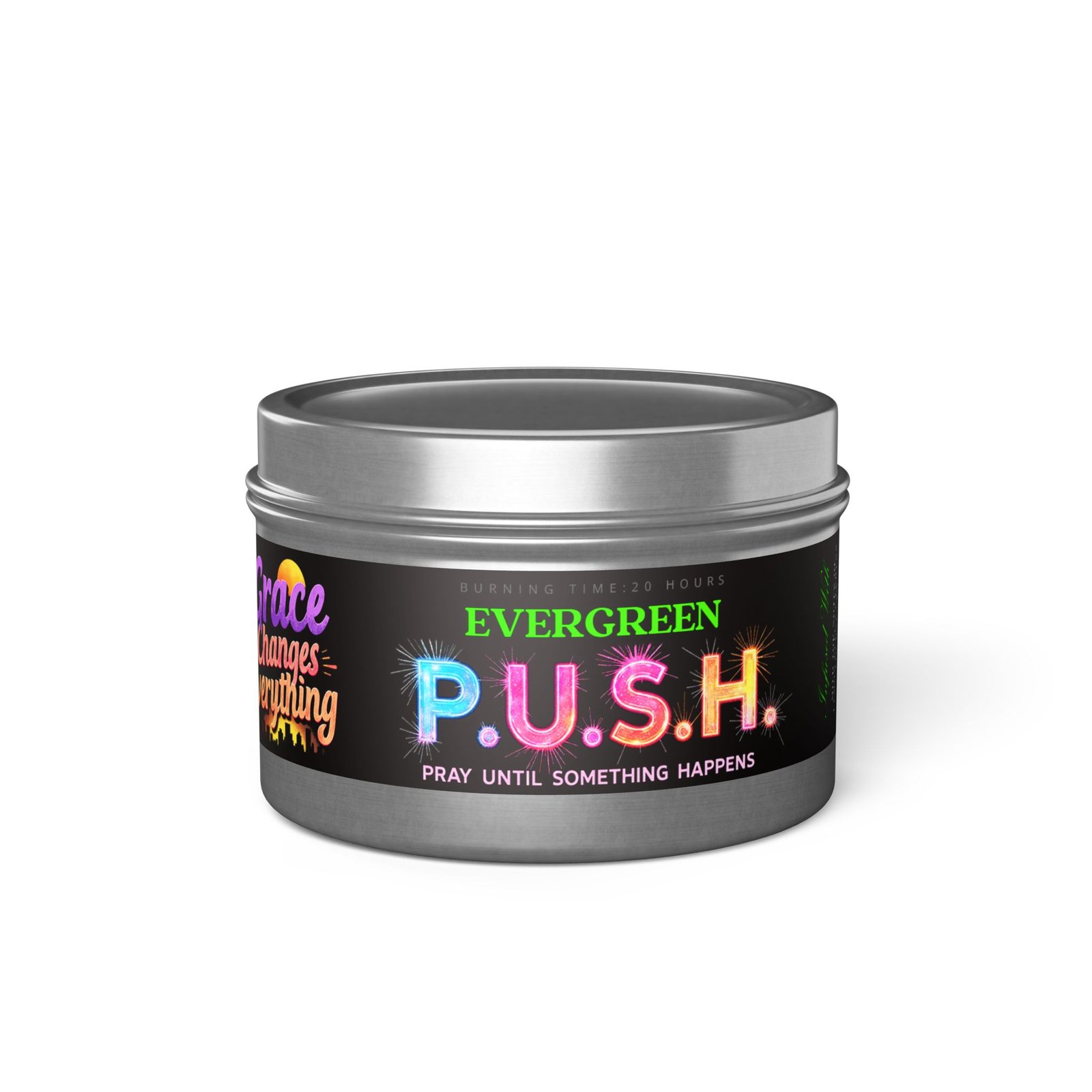 P.U.S.H. Evergreen Spirit Candle, Pray Until Something Happens - Image 17