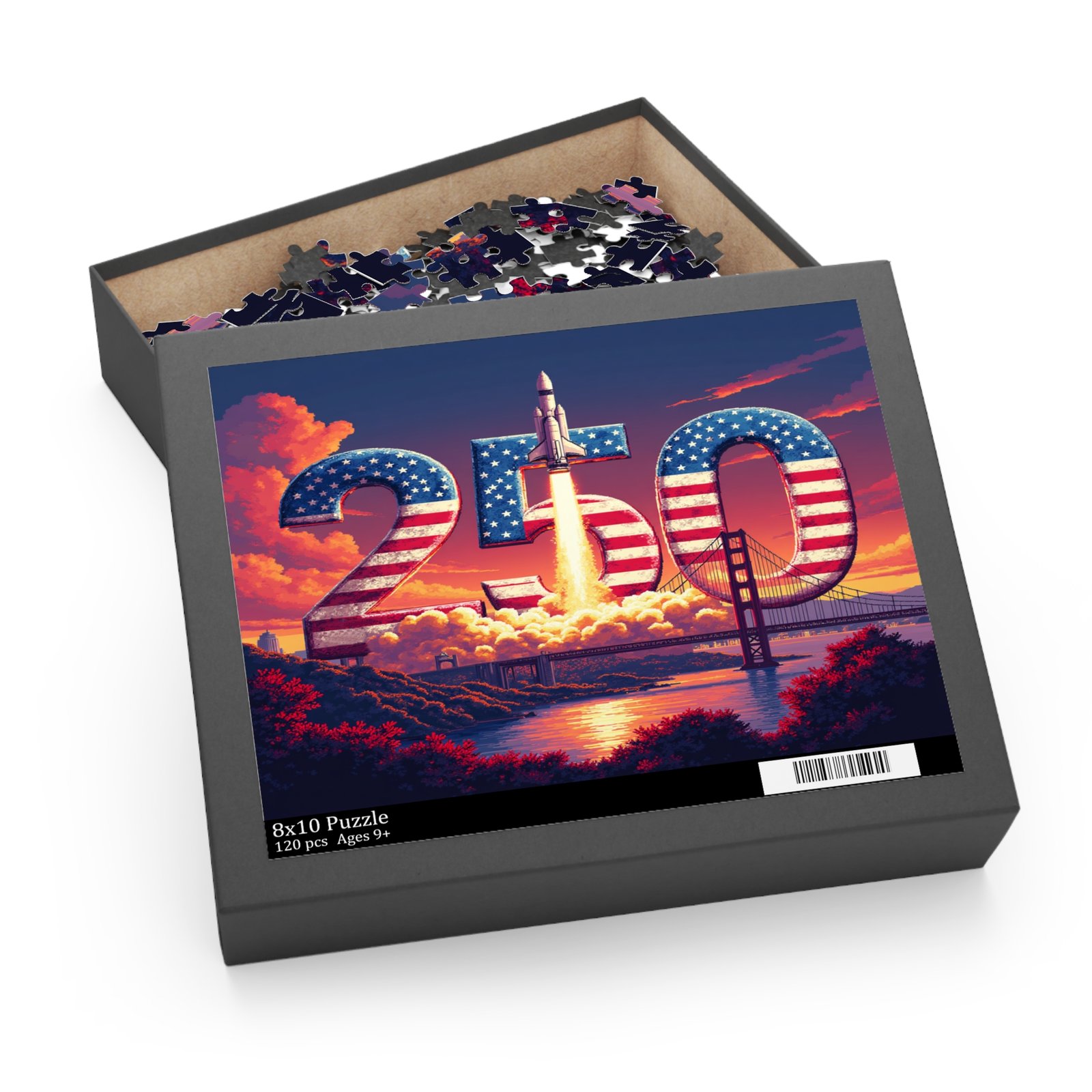 Puzzle, America 250 Patriotic Space Puzzle, USA Flag Jigsaw Game, Independence Day Activity, Fourth of July Gift, Mind Exercise Hobby, - Image 4