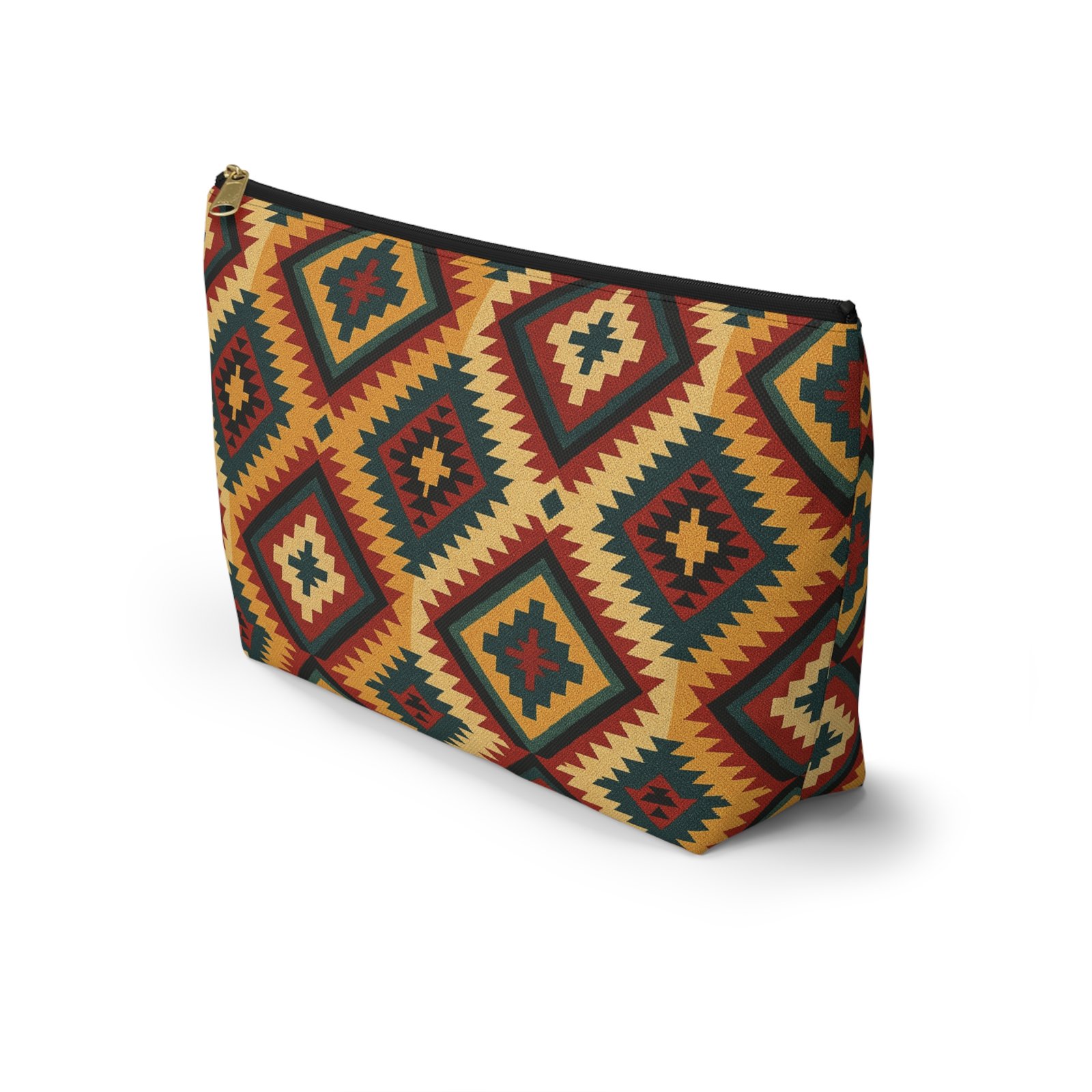 Southwestern Diamond Pattern Accessory Pouch - Image 3
