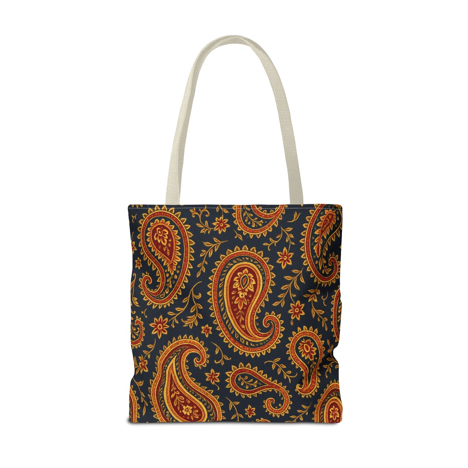 Autumn Paisley Pattern Tote Bag | All-Over Print - Image 22