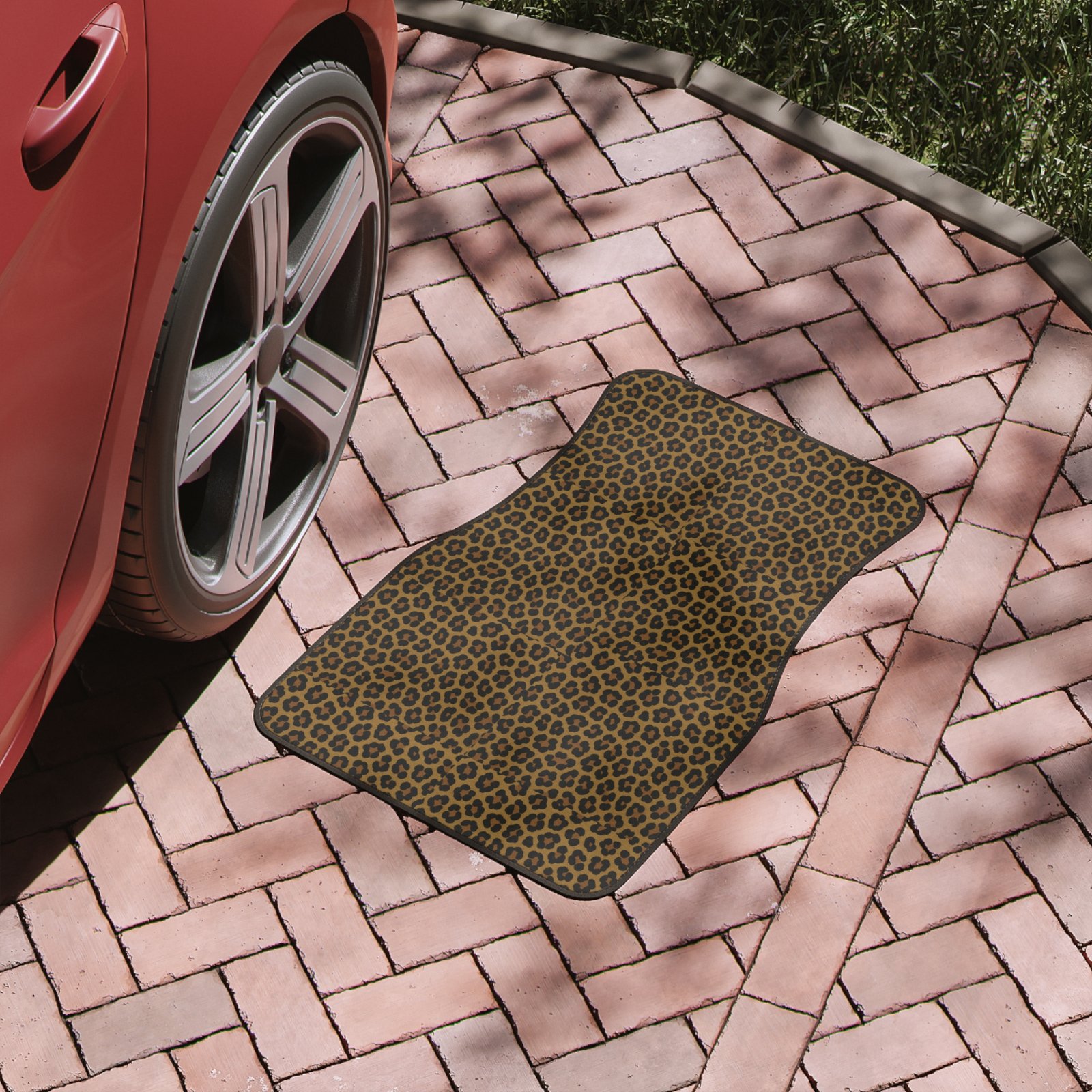 Leopard Print Car Floor Mats - Trendy Automotive Accessories, Stylish Vehicle Decor, Animal Print Auto Interior, Gift for Car Owners, Custom - Image 5