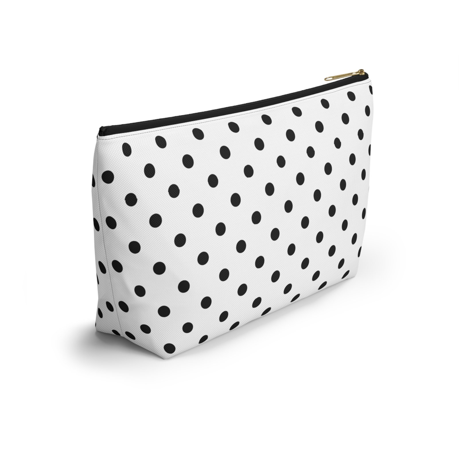 Black Polka Dot Accessory Pouch - Image 4