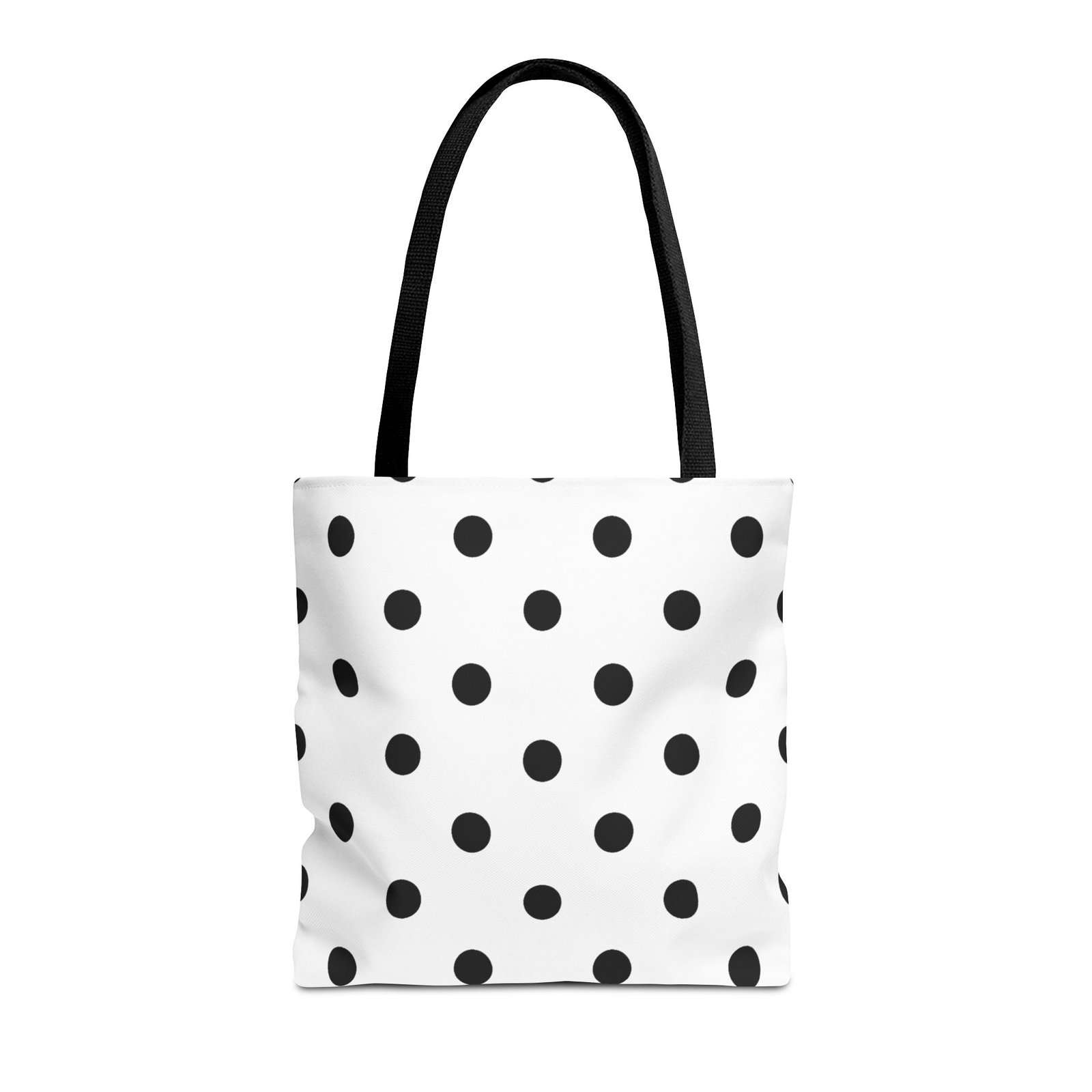 Black Polka Dot Tote Bag | All-Over Print - Image 5