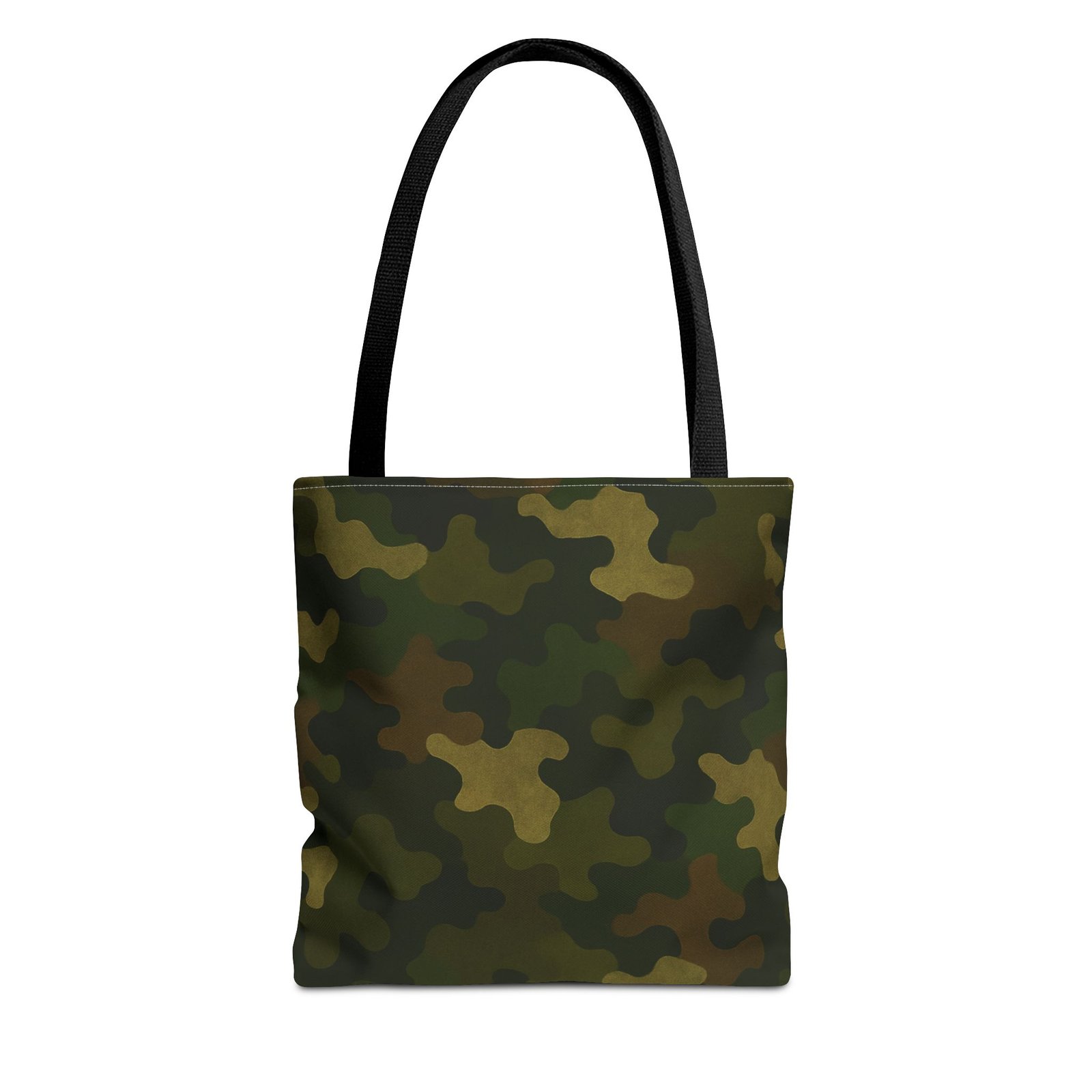 Green Camo Pattern Tote Bag | All-Over Print Canvas Tote