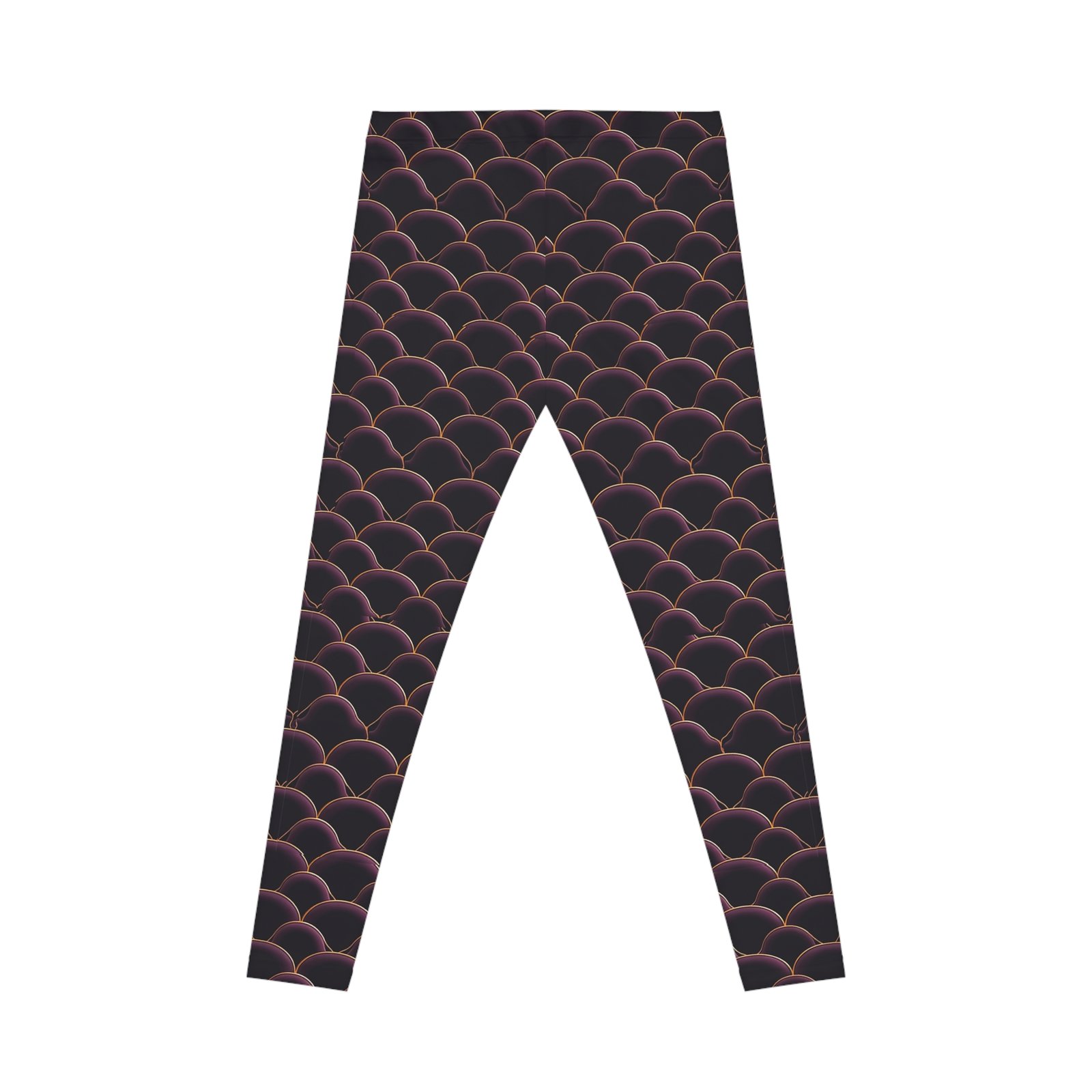 Scales Wave Pattern Leggings Women's Casual Leggings (AOP) - Image 3