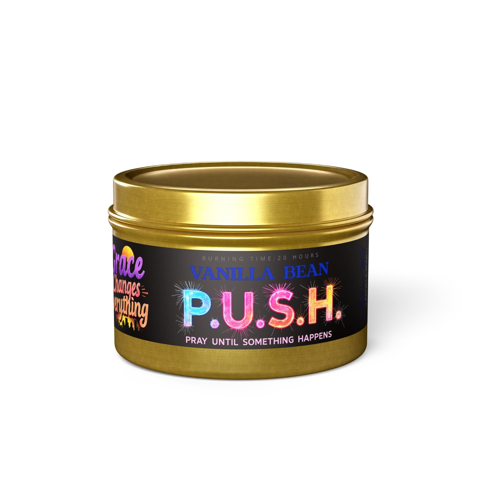 P.U.S.H. Vanilla Bean Comfort Candle, Pray Until Something Happens - Image 9