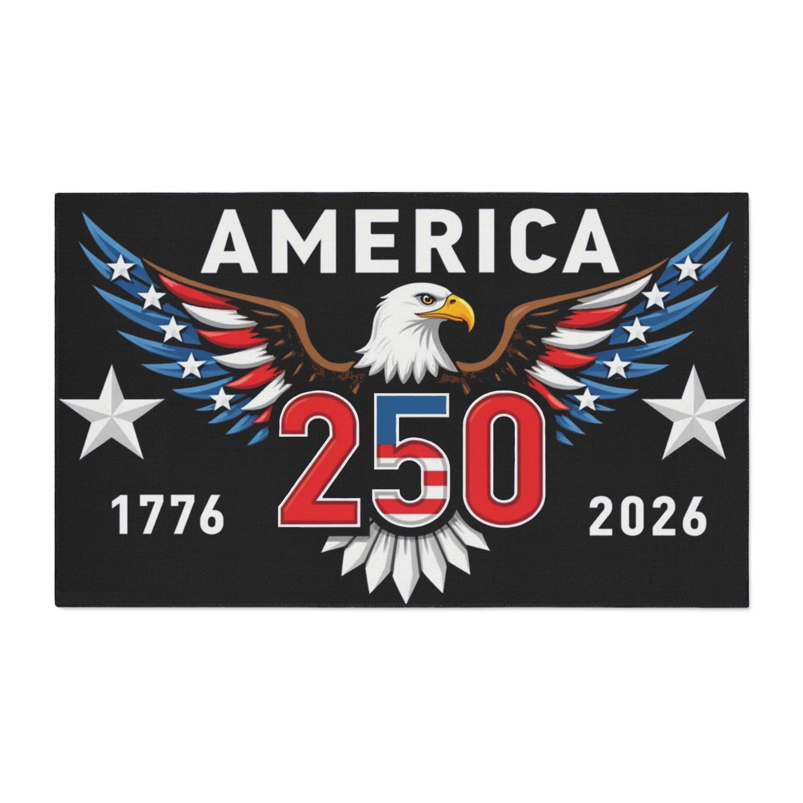 Patriotic Mat, America 250 Eagle, Heavy Duty Rug for Home Decor, Non-Slip Floor Cover, Indoor Outdoor Rug, Patriotic Gift - Image 5