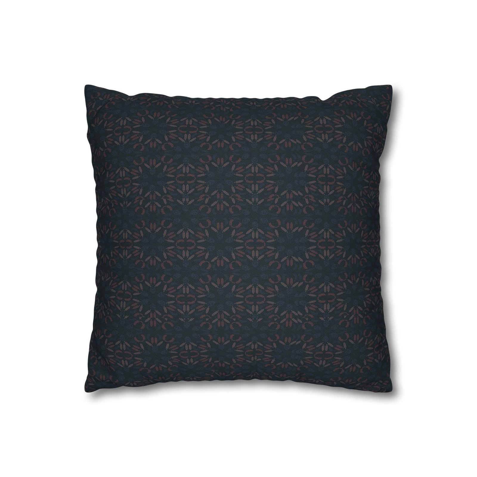 Dark Geometric Mosaic Pillowcase | Spun Polyester Square Pillowcase - Image 4