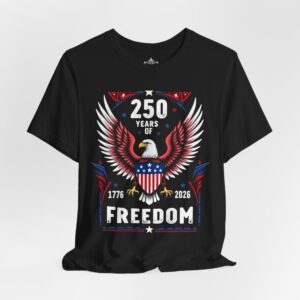 Patriotic Freedom Tee - Celebrate 250 Years, Unisex Shirt for Independence Day, Veterans, and Casual Wear