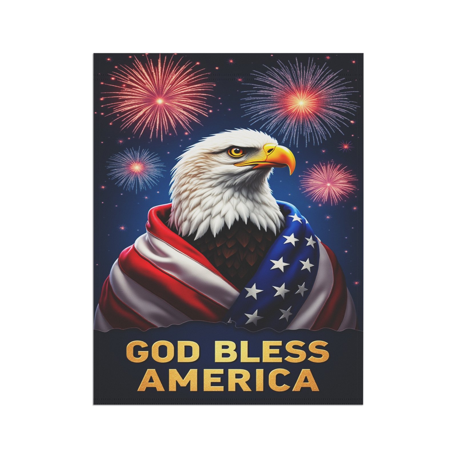 Patriotic Garden Banner, God Bless America Flag, Independence Day Decor, Outdoor Yard Flag, Memorial Day Decoration, USA Pride Banner - Image 7