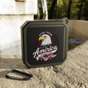 Outdoor Bluetooth Speaker with Patriotic Eagle Design, Portable Speaker for July 4th, Camping, BBQs, and Outdoor Adventures
