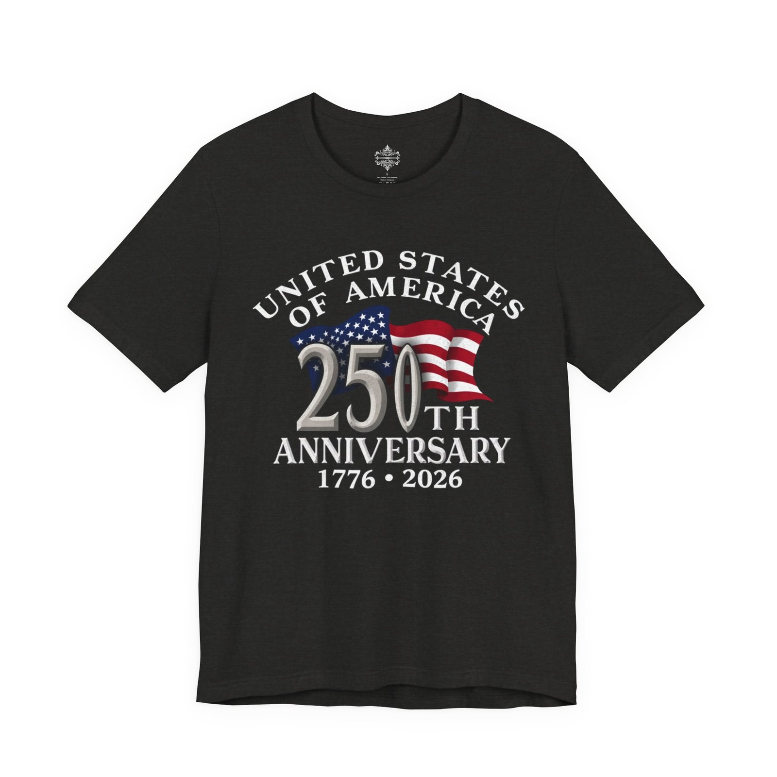 USA 250th Anniversary Unisex Tee, Patriotic Fourth of July Shirt, American Bicentennial Top, Red White Blue Independence Day Tshirt, - Image 8