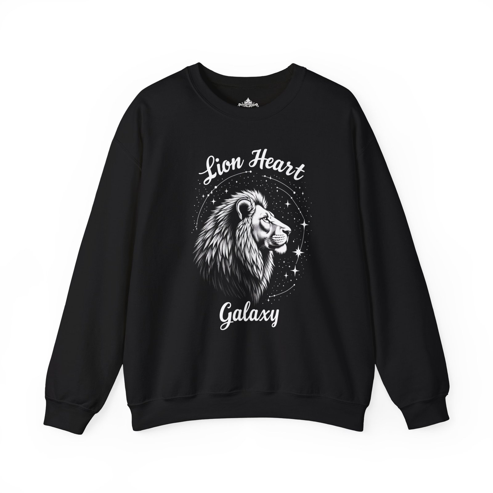 Lion Heart Galaxy Sweatshirt - Unisex Crewneck, Gift for Astrology Lovers, Cozy Fashion, Animal Print, Perfect for Fall