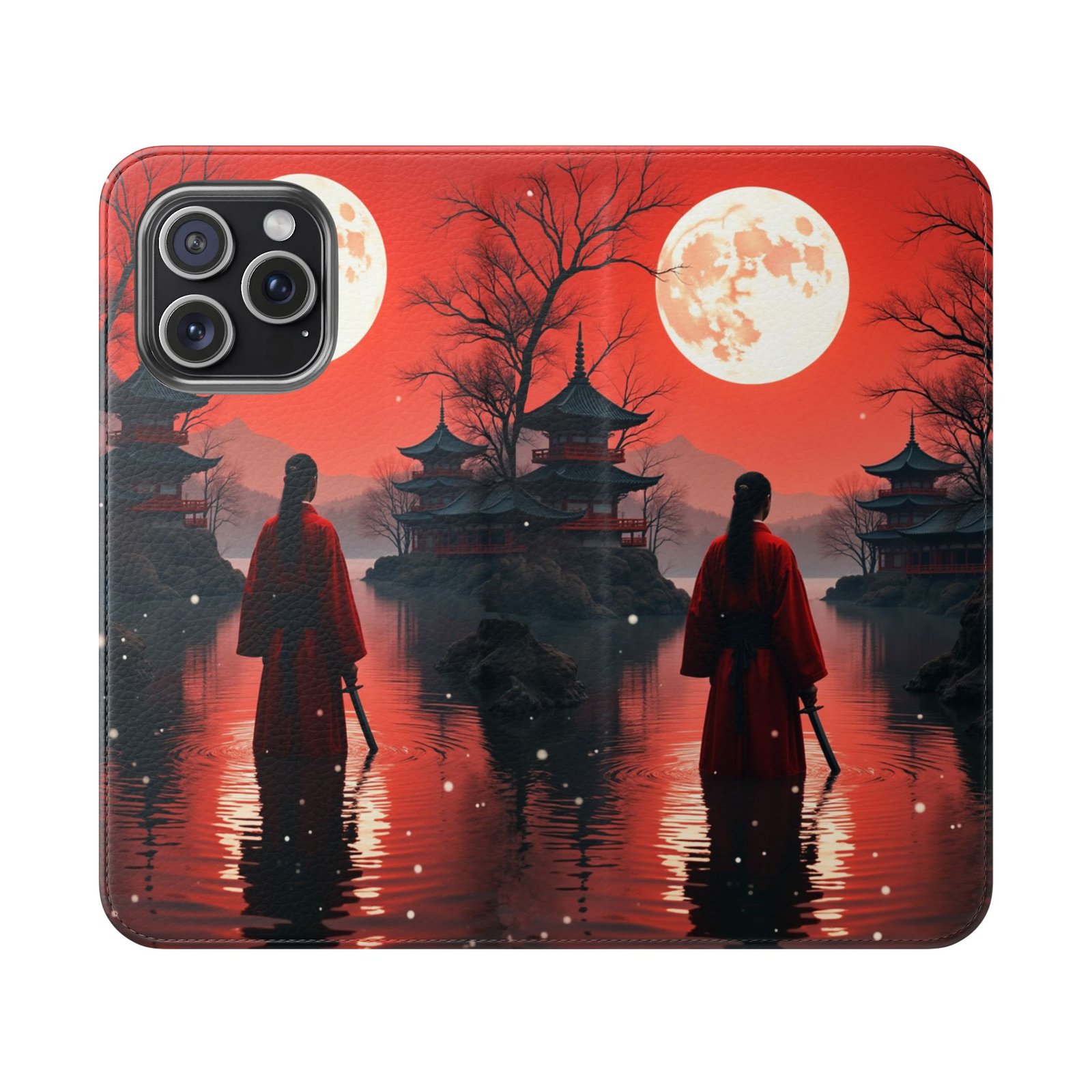 iPhone 15, Stylish Flip Cases with Japanese Cherry Blossom Design, Phone Protector, Gift for Nature Lovers, Travel Accessories, Tech Gifts - Image 13