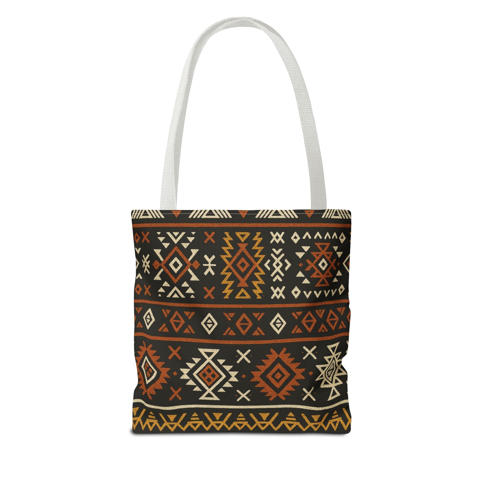Southwestern Aztec Pattern Tote Bag | Tribal Geometric All-Over Print, Boho Chic Shoulder Bag, Ethnic Market Tote, Colorful Handbag, - Image 26