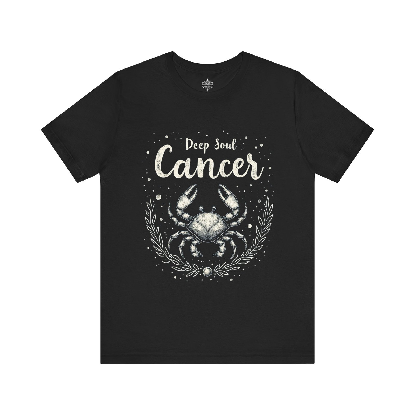 Cancer Zodiac Sign T-Shirt, Astrology Gift, Deep Soul Tee, Birthday Gift for Cancer, Crab Design Shirt, Unisex Short Sleeve Tee