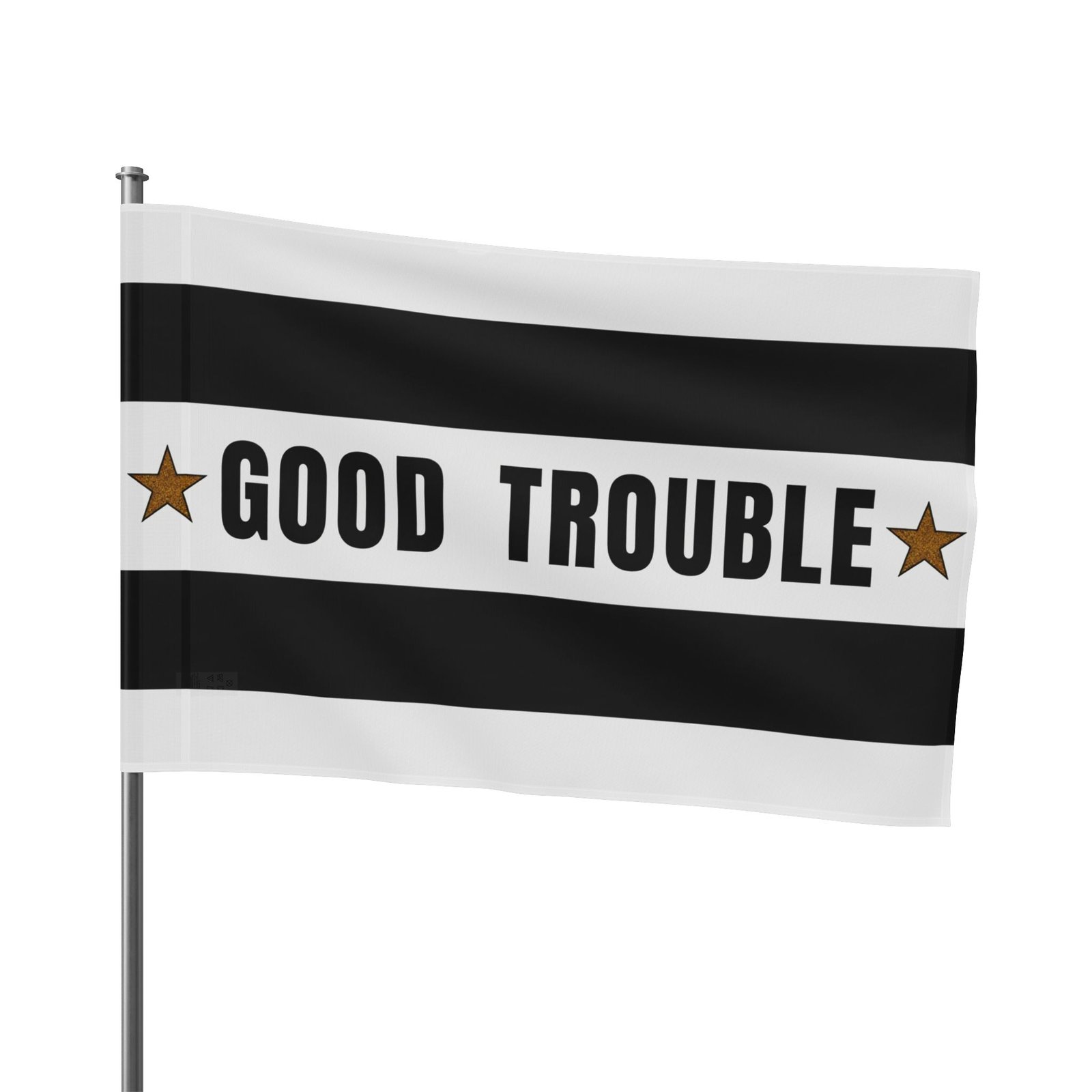 Good Trouble Flag, Inspirational Wall Decor, Protest Banner, Unique Gift, Home Decoration, Activist Merchandise - Image 3