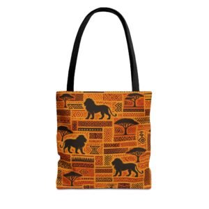 African Safari Lion Pattern Tote
