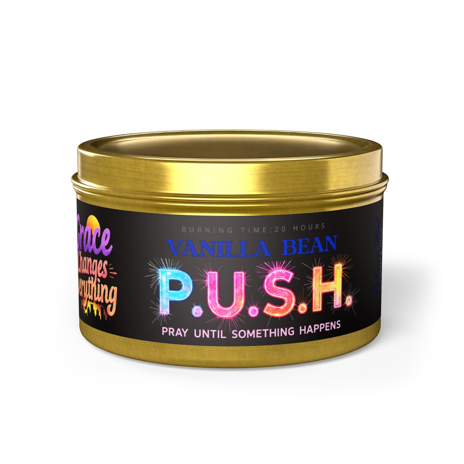 P.U.S.H. Vanilla Bean Comfort Candle, Pray Until Something Happens - Image 13