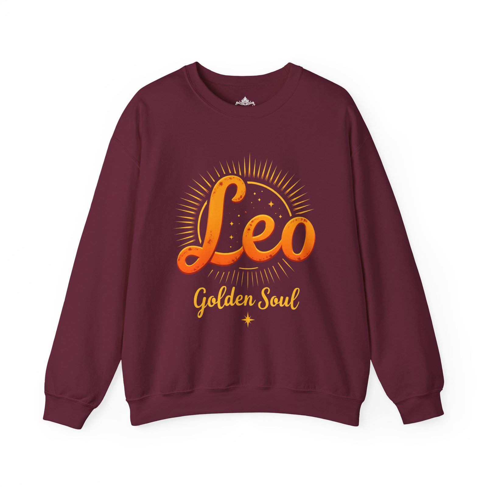 Leo Zodiac Sweatshirt, Astrology Crewneck, Golden Soul Gift, Unisex Zodiac Apparel, Horoscope Clothing - Image 5